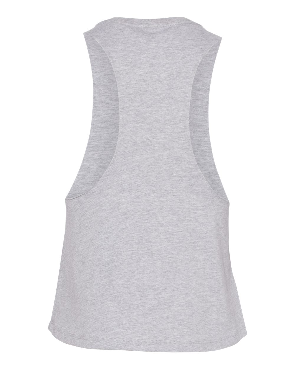Women's Racerback Crop Tank - Back - B19206023 - Athletic Heather
