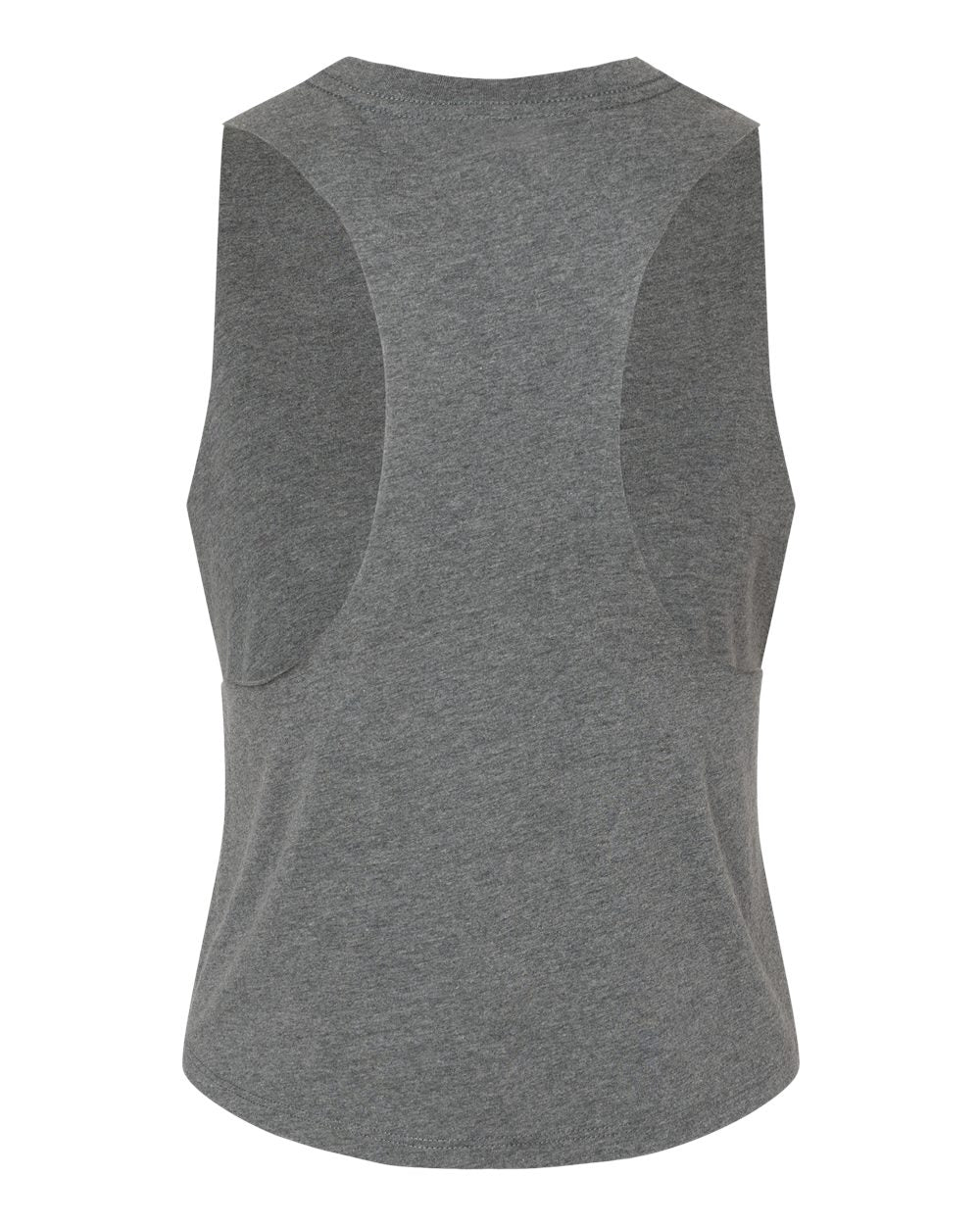 Women's Racerback Crop Tank - Back - B19206033 - Deep Heather