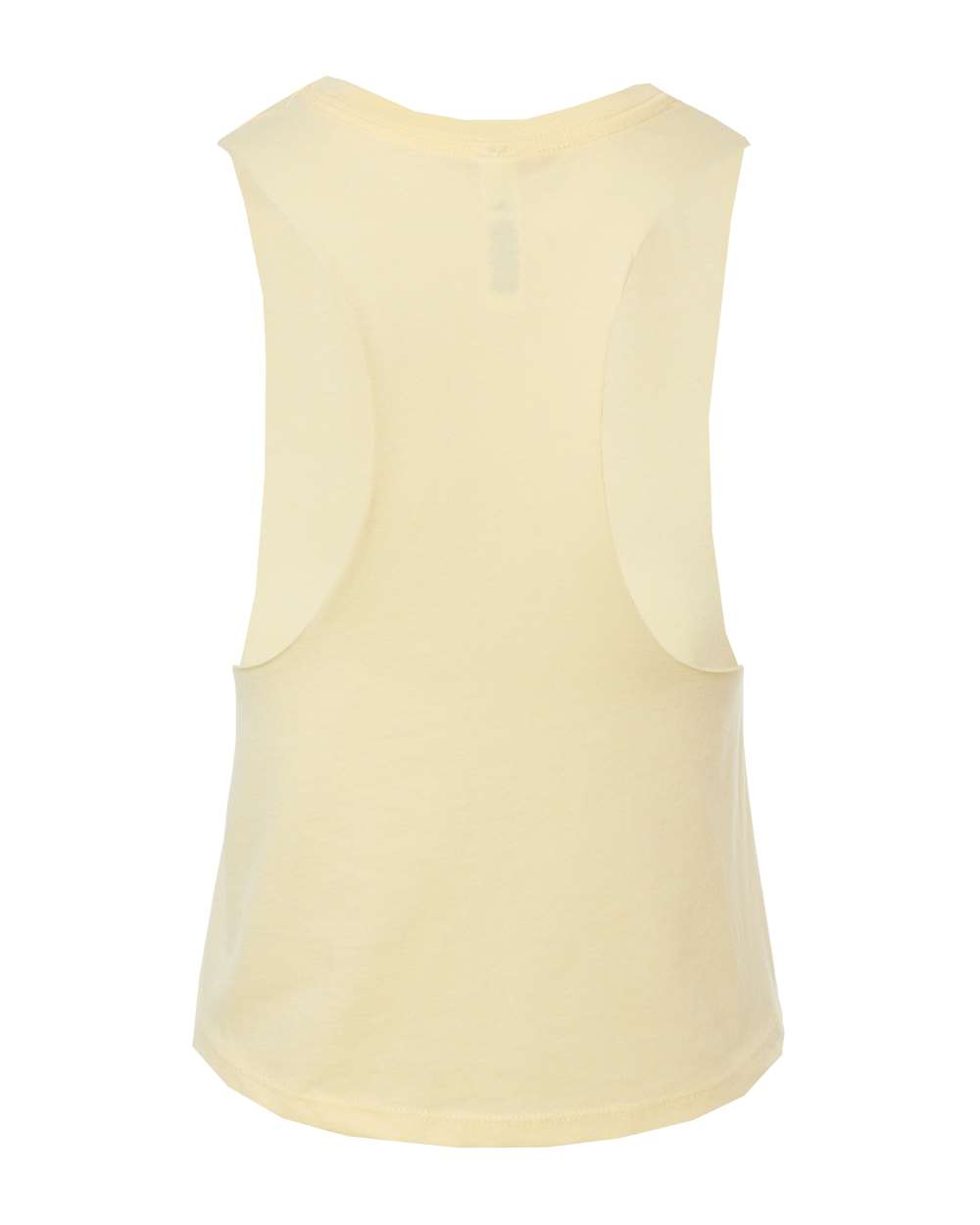 Women's Racerback Crop Tank - Back - B19206243 - Heather French Vanilla