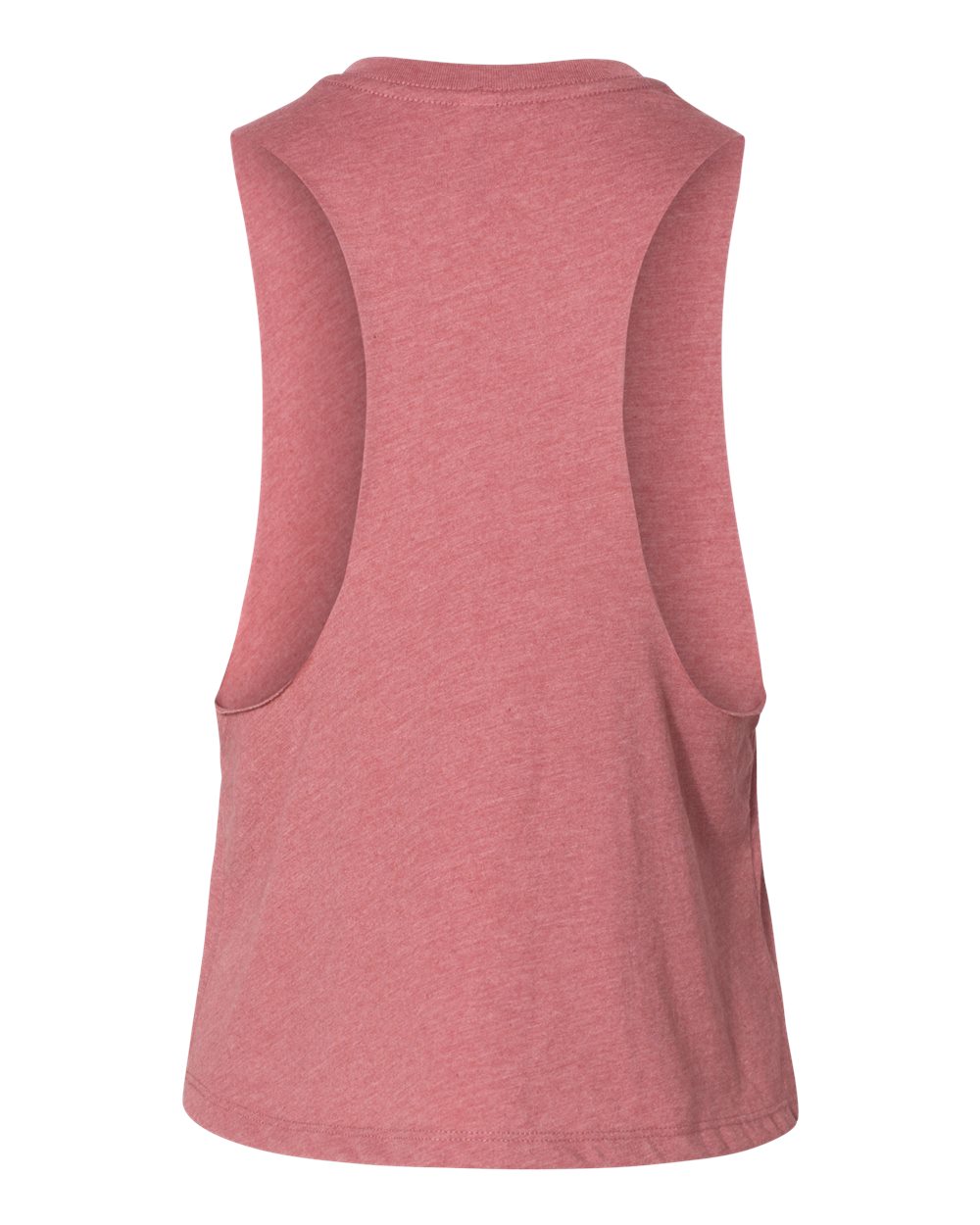 Women's Racerback Crop Tank - Back - B19206273 - Heather Mauve
