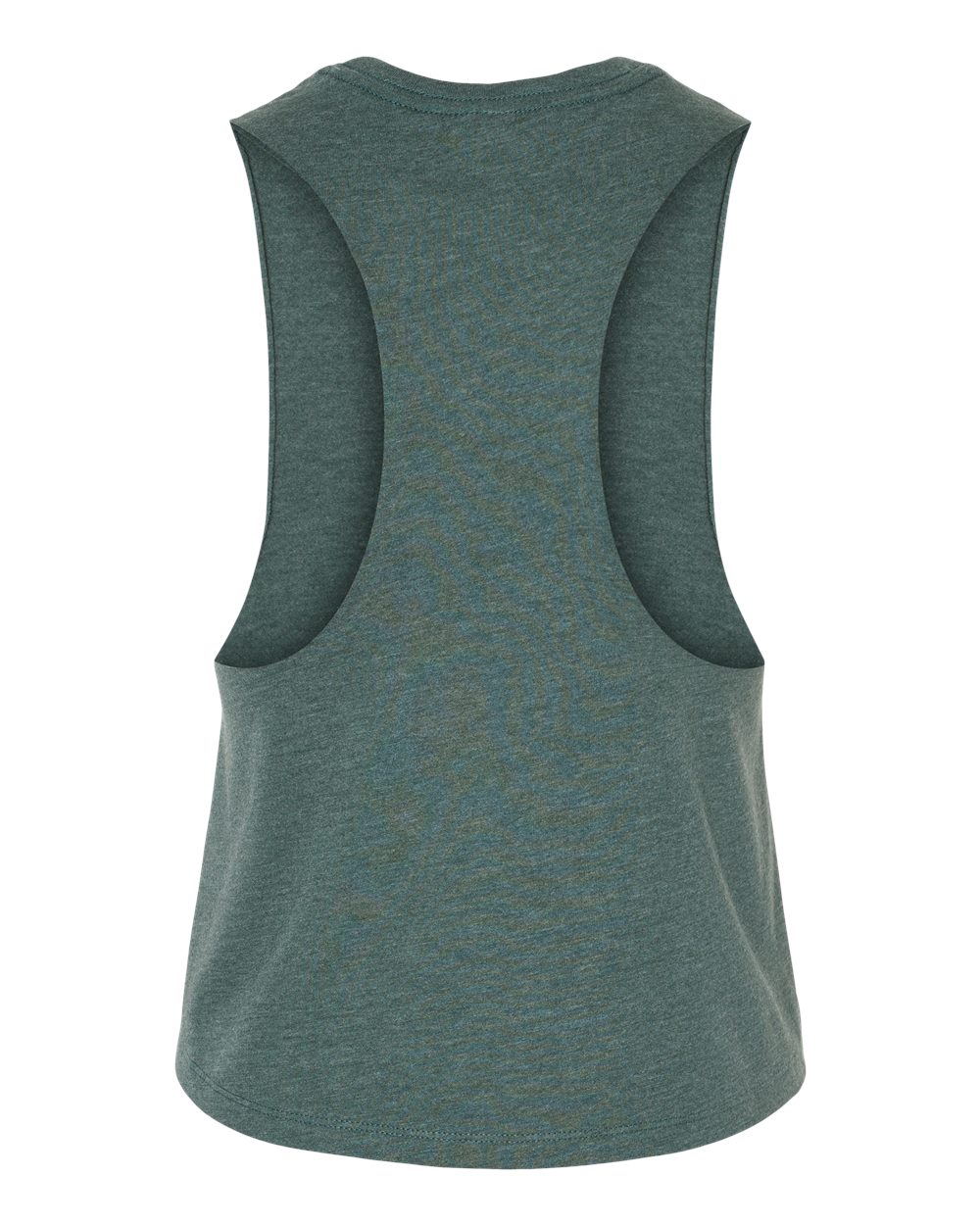 Women's Racerback Crop Tank - Back - B19206543 - Heather Forest