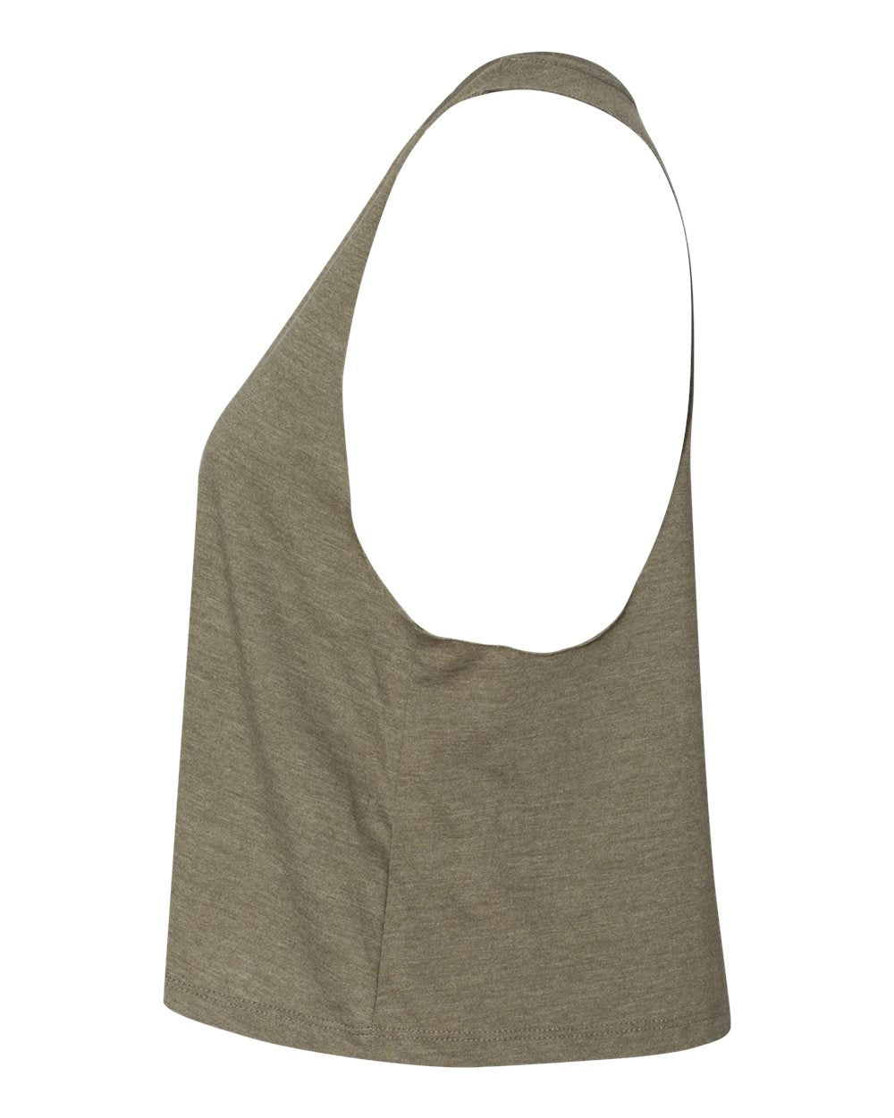 Women's Racerback Crop Tank - DirectSide - B19206613 - Heather Olive