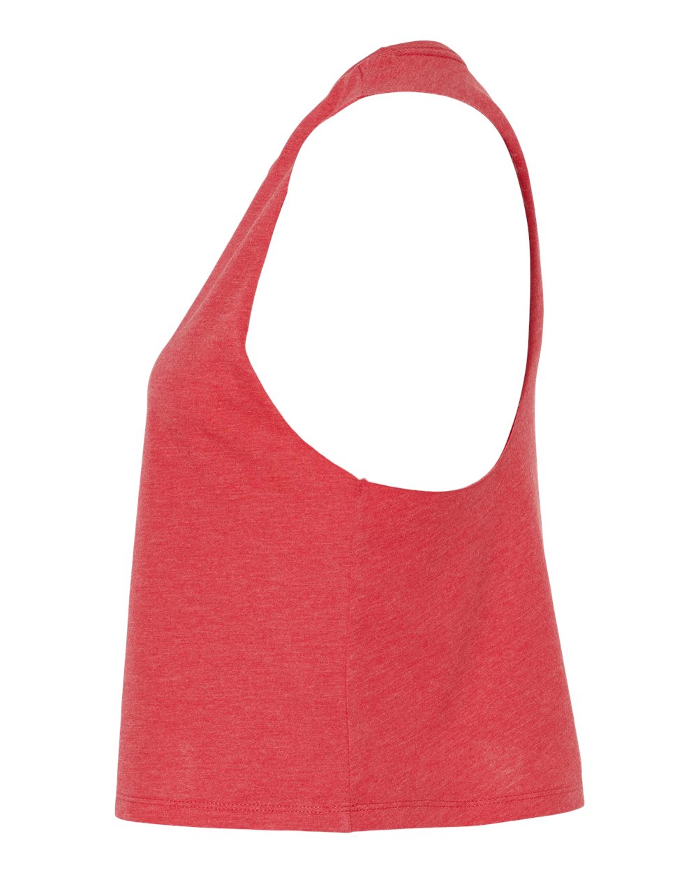 Women's Racerback Crop Tank - DirectSide - B19206663 - Heather Red