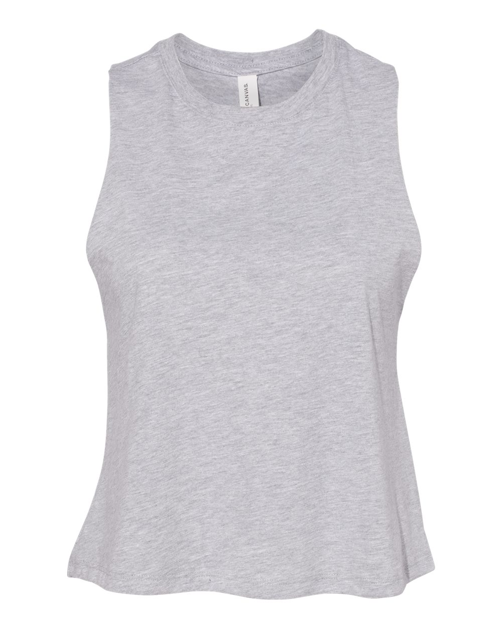 Women's Racerback Crop Tank - Front - B19206023 - Athletic Heather