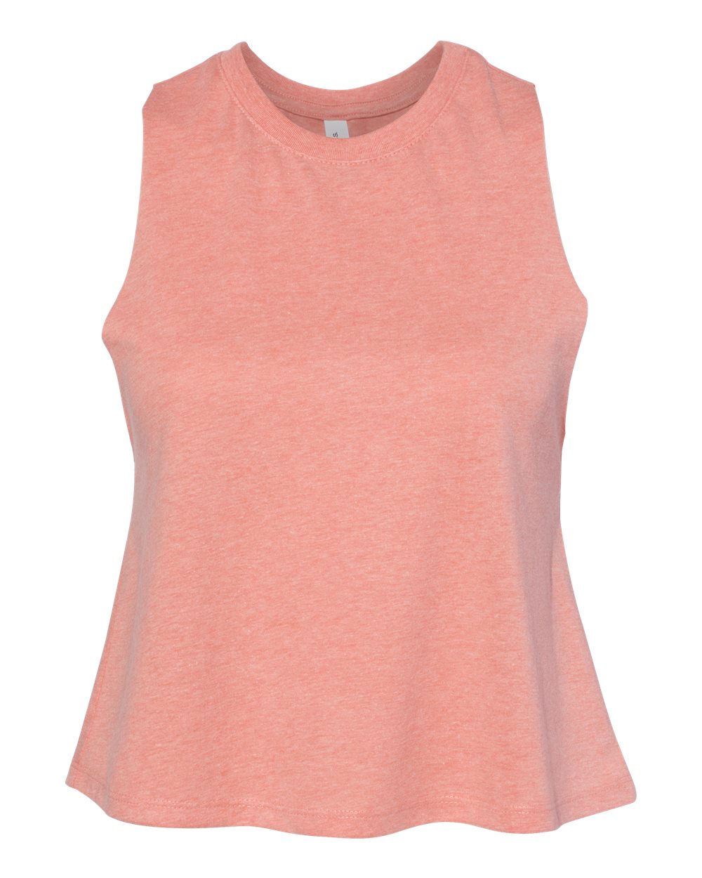 Women's Racerback Crop Tank - Front - B19206183 - Heather Sunset