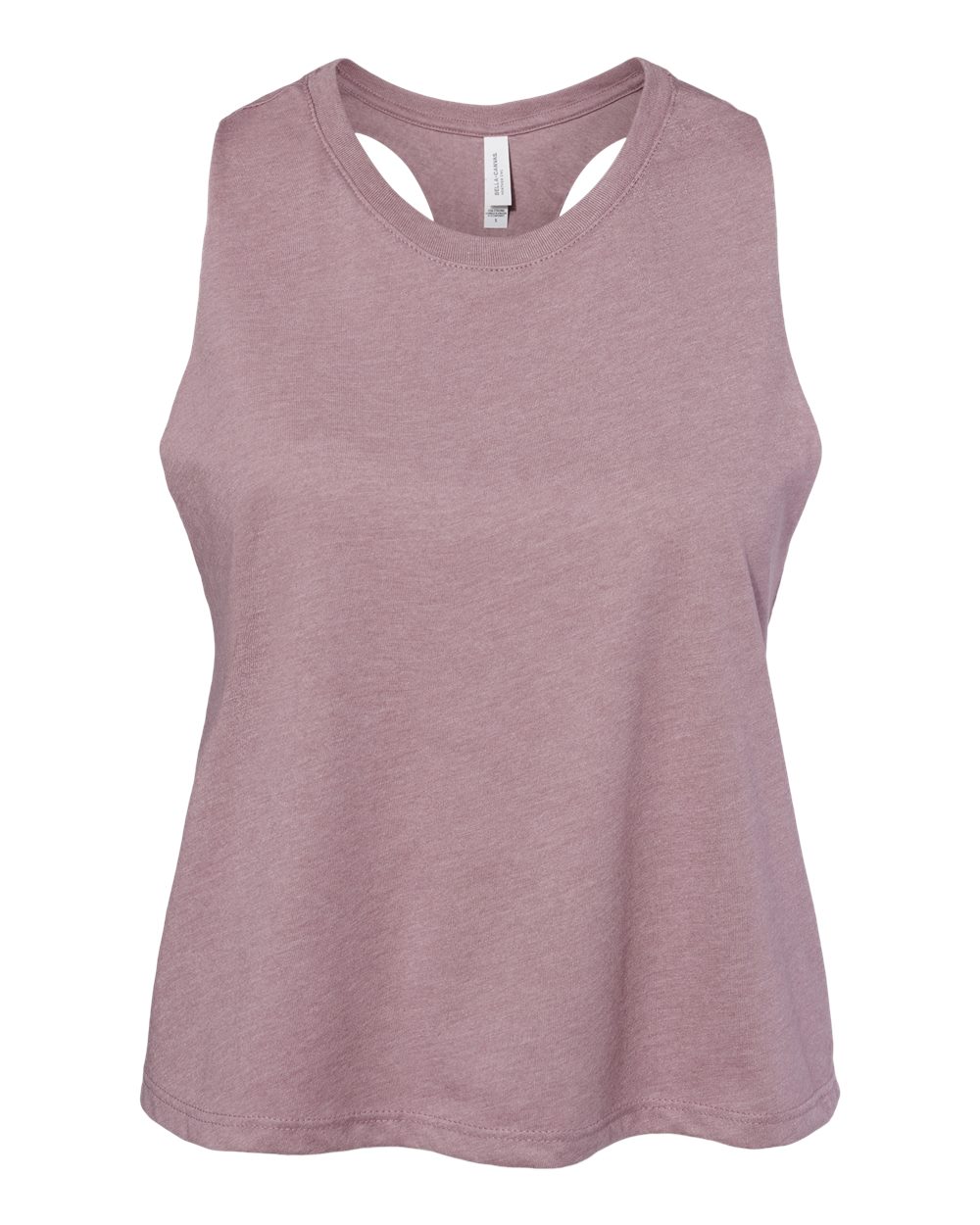 Women's Racerback Crop Tank - Front - B19206673 - Heather Orchid