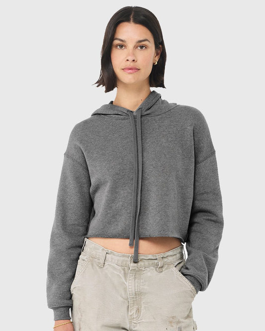 Women's Crop Fleece Hoodie - styleImage