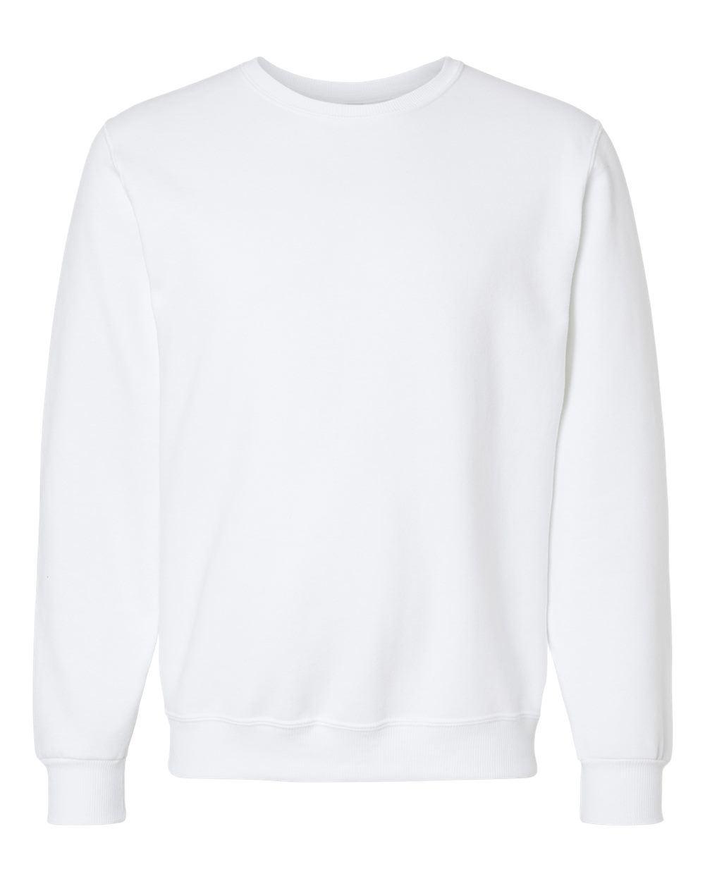 Unisex Eco™ Premium Blend Ring-Spun Crewneck Sweatshirt - Front - B12935002 - White
