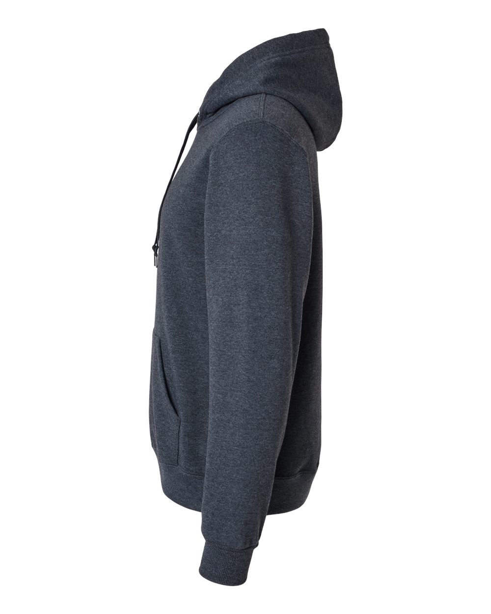 Unisex Eco™ Premium Blend Ring-Spun Hooded Sweatshirt - DirectSide - B12235103 - Black Ink Heather