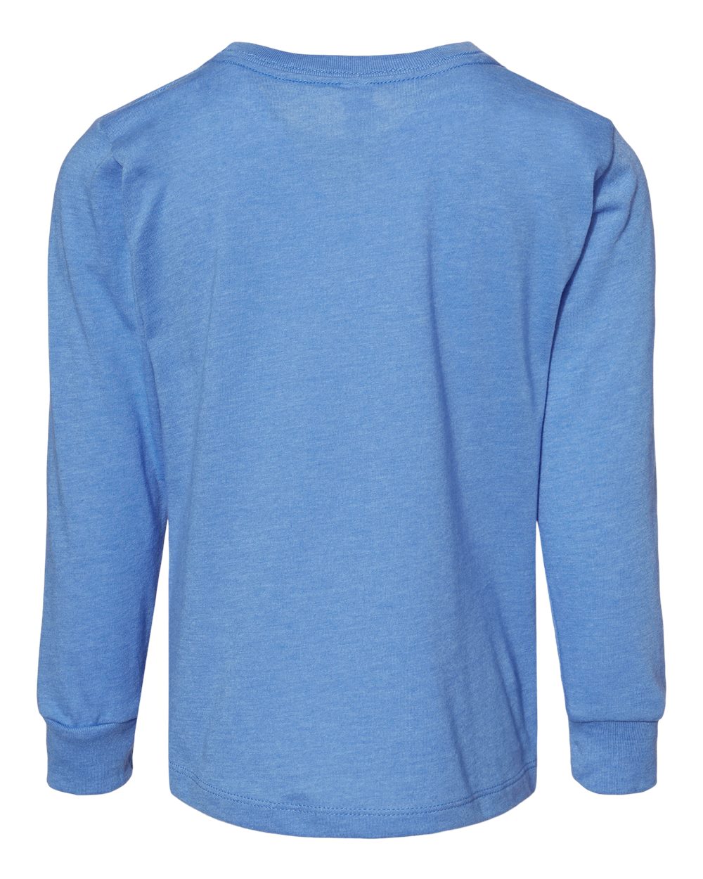 Toddler Jersey Long Sleeve Tee - Back - B26806773 - Heather Columbia Blue