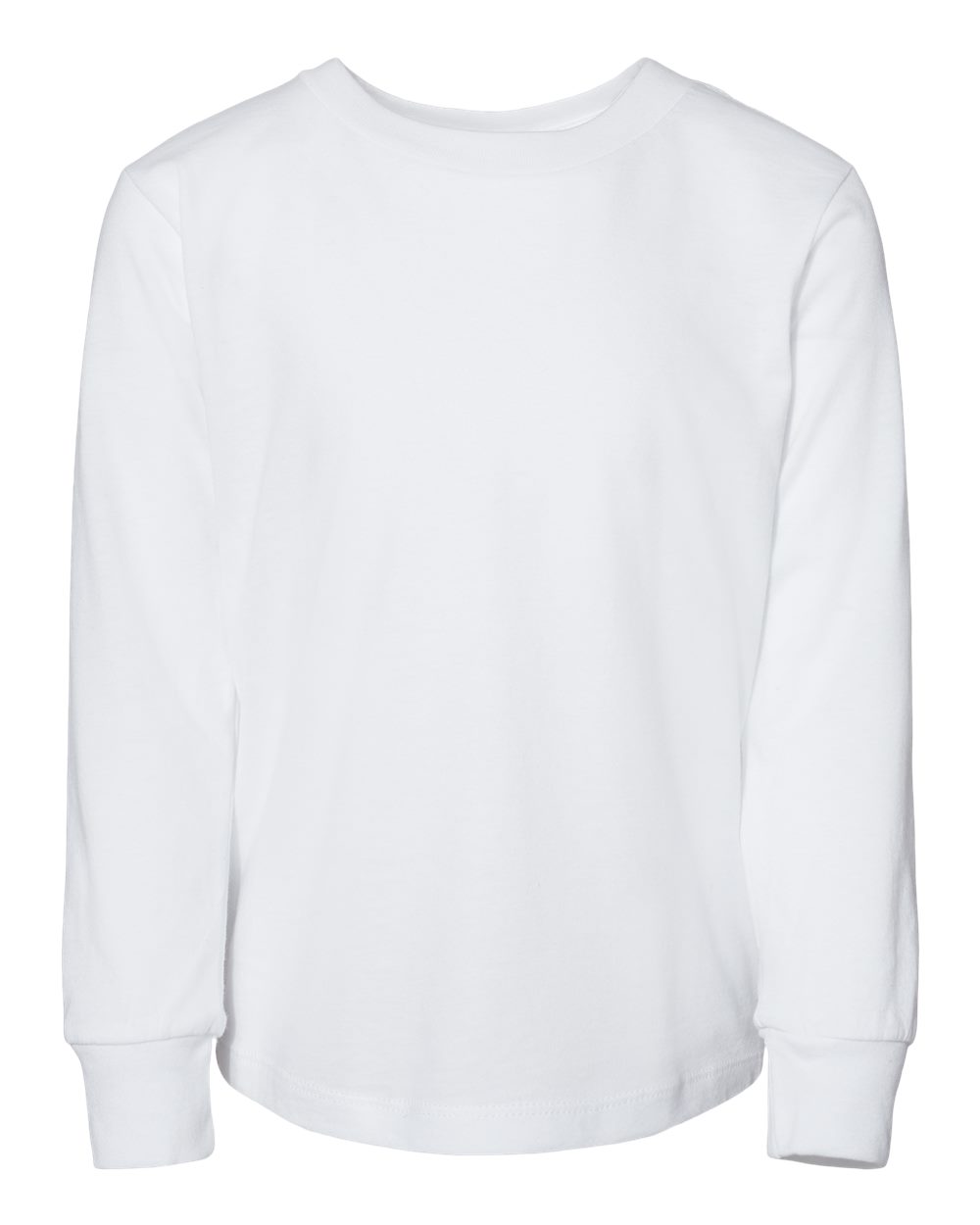 Toddler Jersey Long Sleeve Tee - Front - B26806003 - White