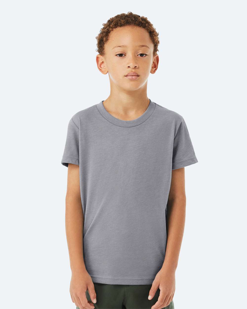 Youth CVC Jersey Tee - OnModelFront - B02806173 - Heather Storm
