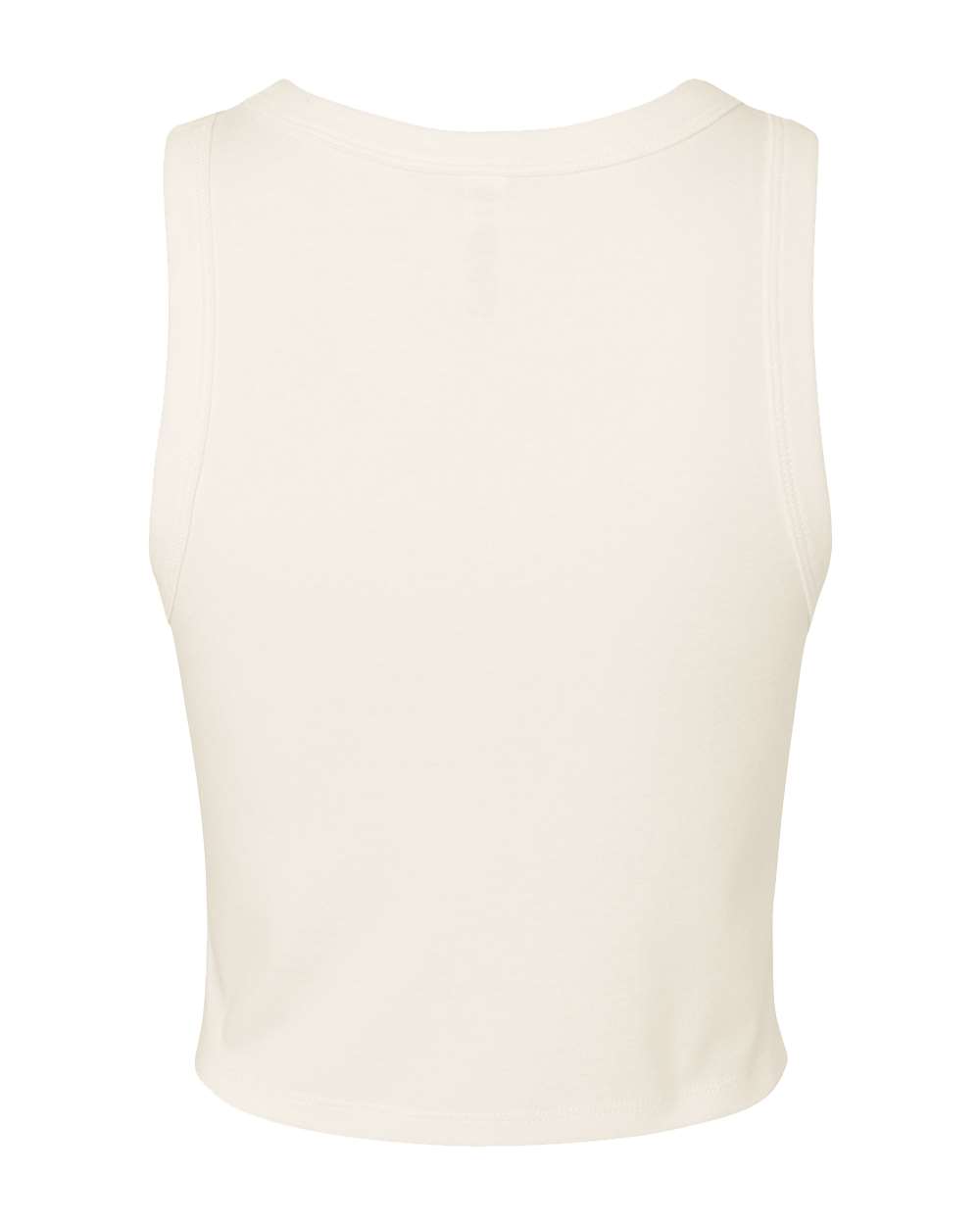 Women's Micro Rib Racer Tank - Back - B04006242 - Solid Natural Blend
