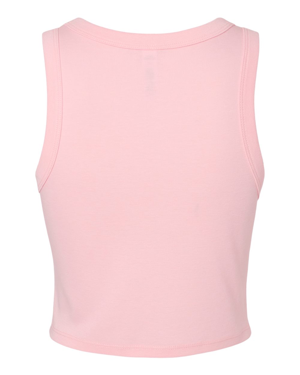 Women's Micro Rib Racer Tank - Back - B04006302 - Solid Pink Blend