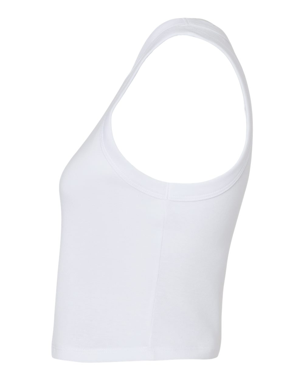 Women's Micro Rib Racer Tank - DirectSide - B04006012 - Solid White Blend