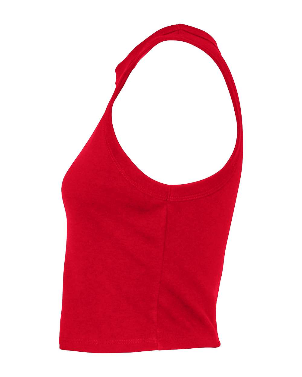 Women's Micro Rib Racer Tank - DirectSide - B04006702 - Solid Red Blend