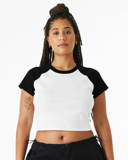 Women's Micro Rib Raglan Baby Tee - styleImage