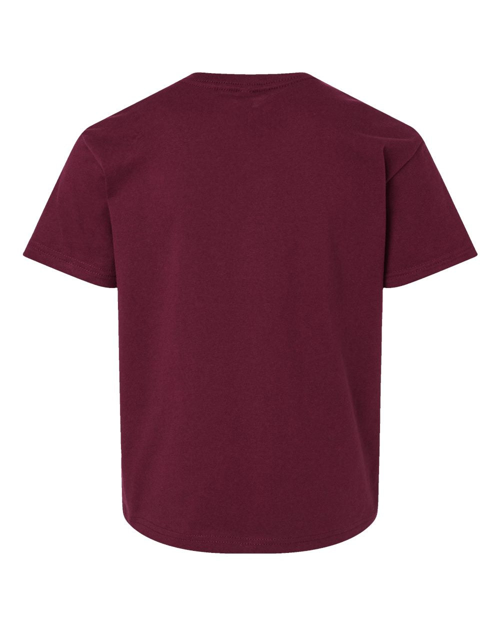 Youth 6oz. Heavyweight Tee - Back - B08206293 - Maroon