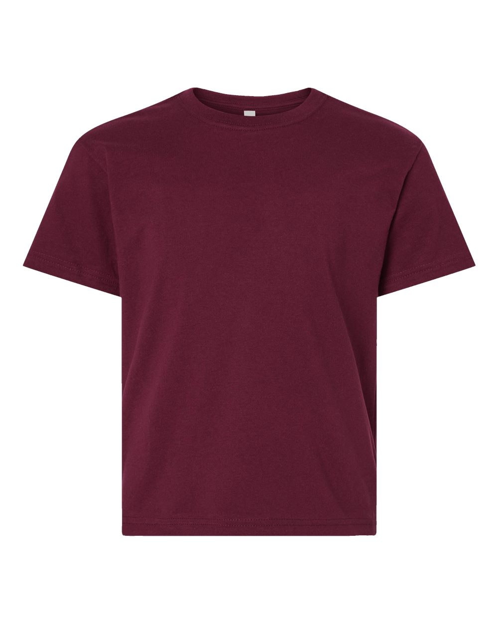 Youth 6oz. Heavyweight Tee - Front - B08206293 - Maroon