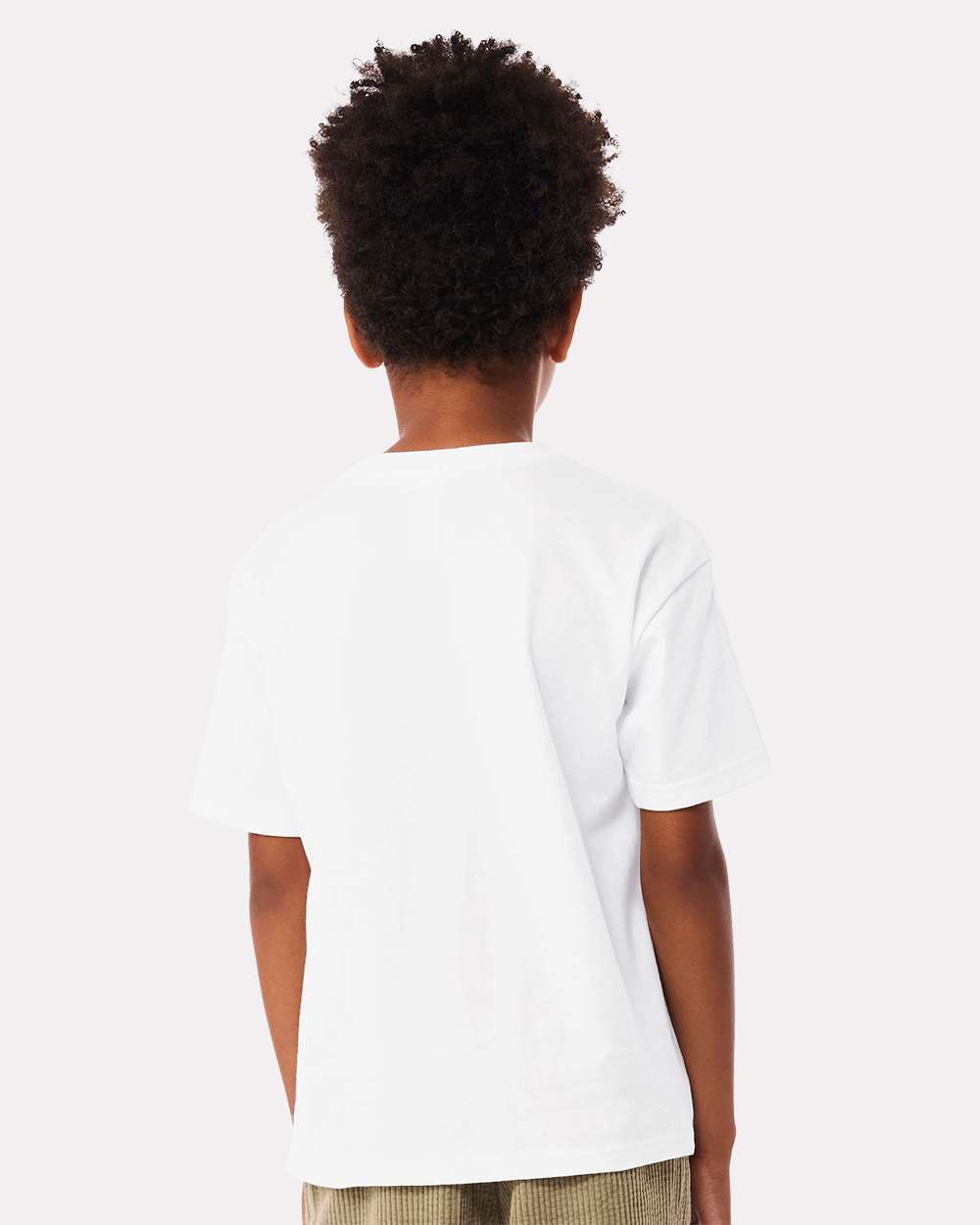 Youth 6oz. Heavyweight Tee - OnModelBack - B08206003 - White