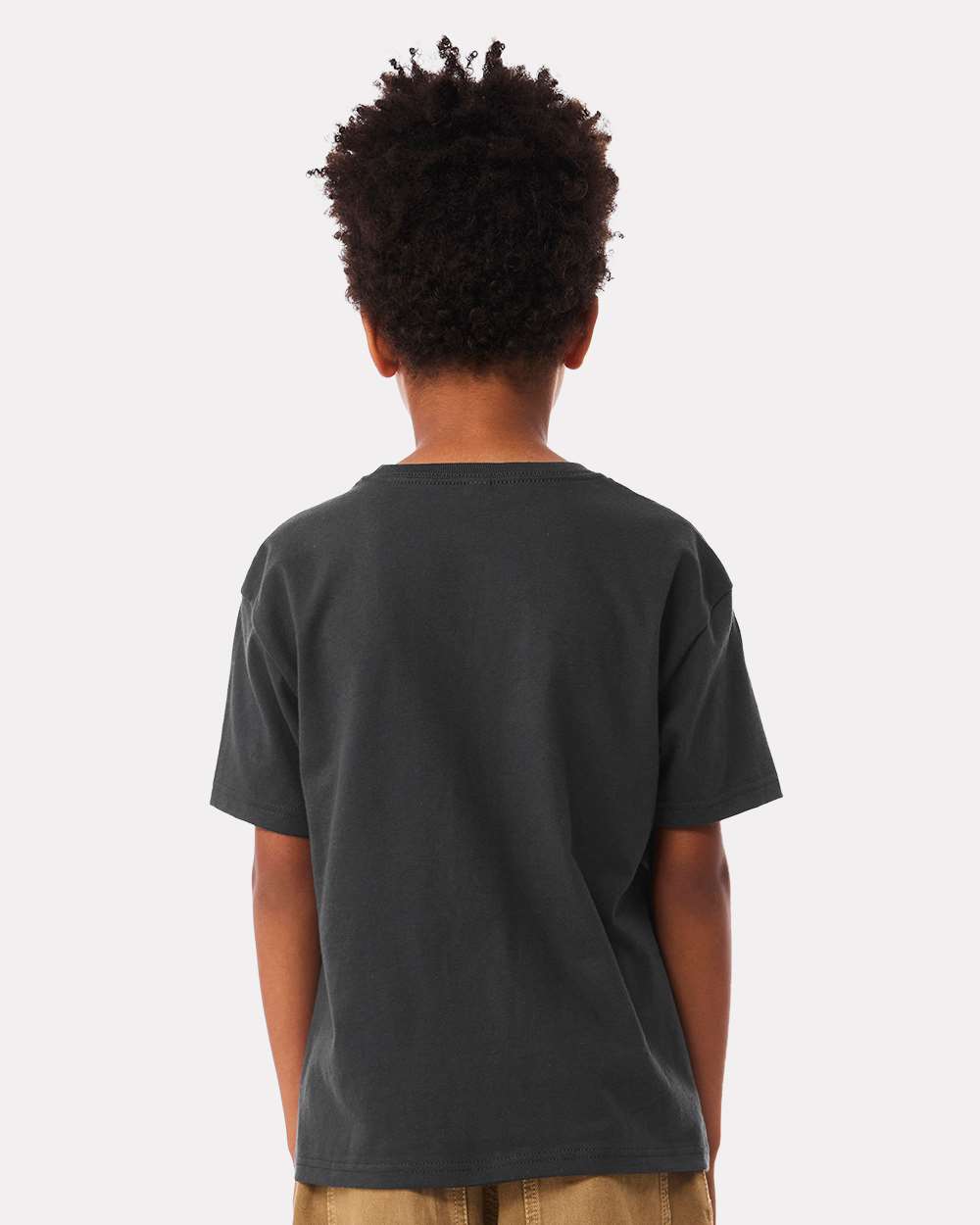 Youth 6oz. Heavyweight Tee - OnModelBack - B08206203 - Dark Grey