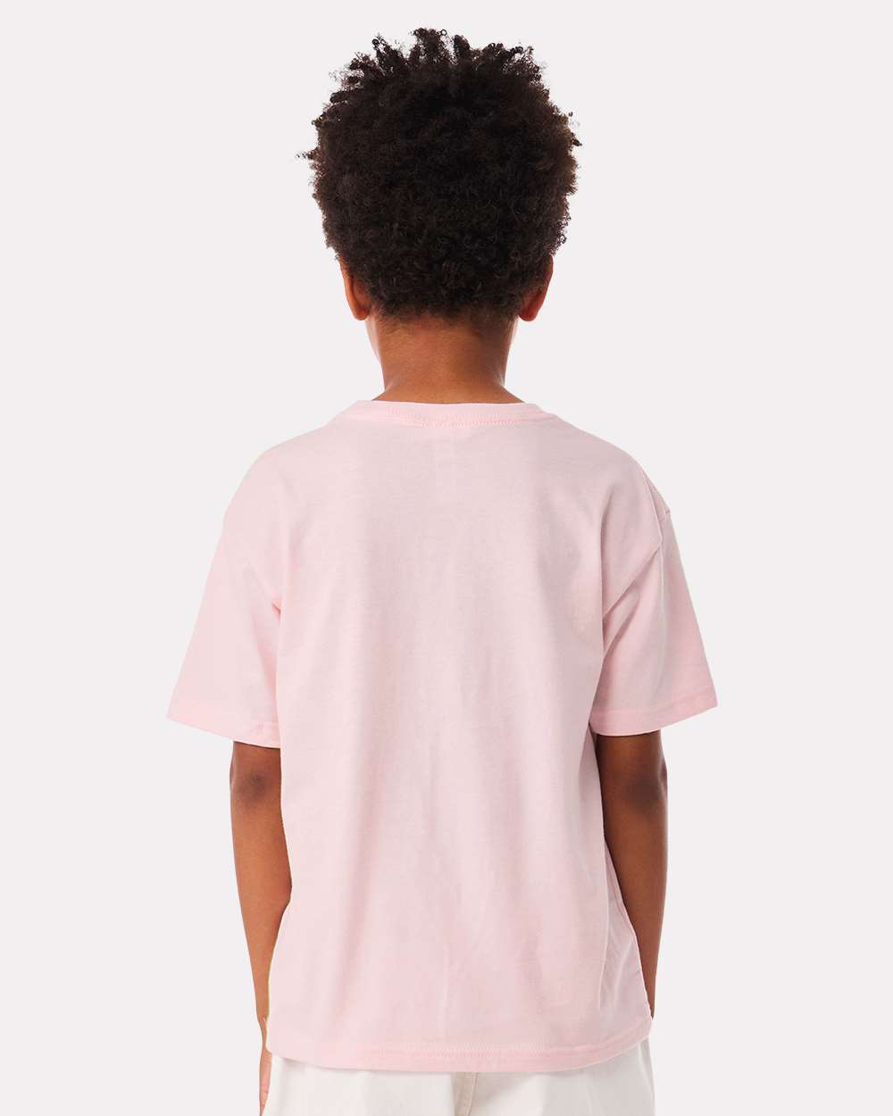 Youth 6oz. Heavyweight Tee - OnModelBack - B08206463 - Soft Pink