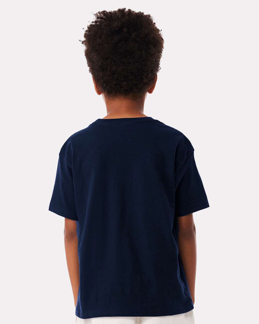 Youth 6oz. Heavyweight Tee - OnModelBack - B08206653 - Navy
