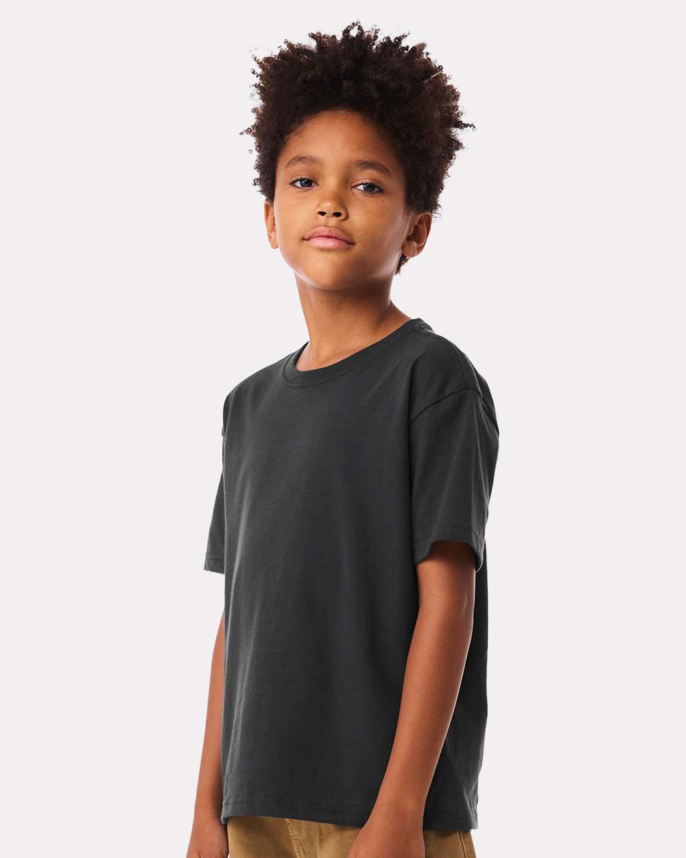 Youth 6oz. Heavyweight Tee - OnModelSide - B08206203 - Dark Grey