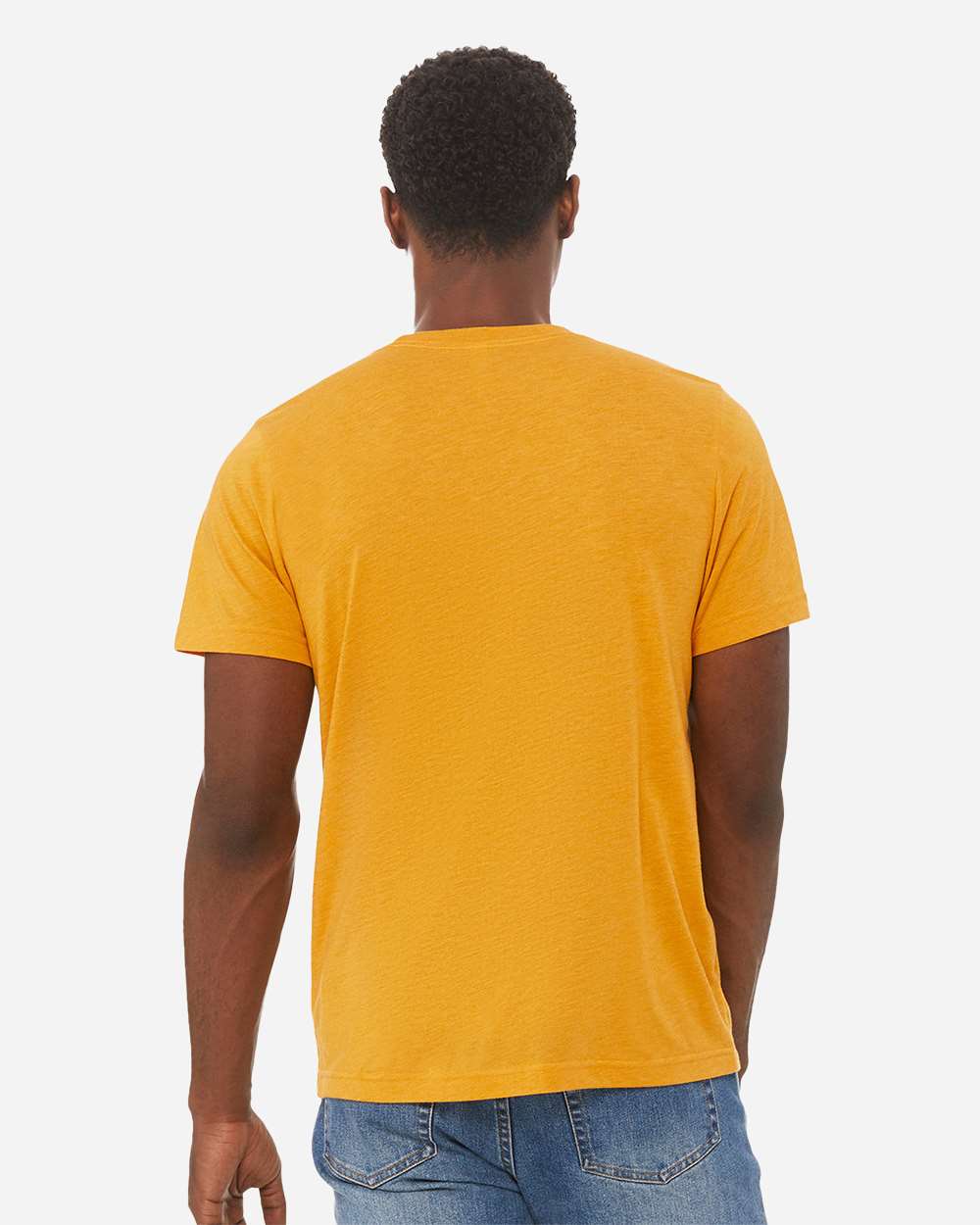 Triblend Tee - OnModelBack - B84706162 - Mustard Triblend