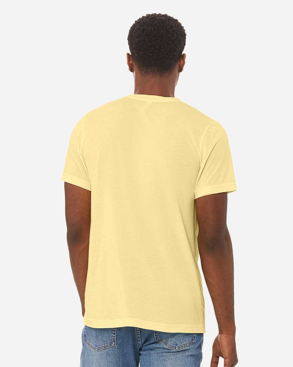 Triblend Tee - OnModelBack - B84706172 - Pale Yellow Triblend