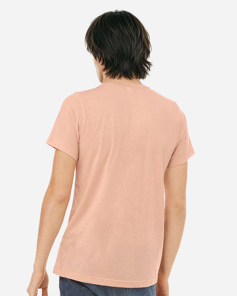 Triblend Tee - OnModelBack - B84706272 - Peach Triblend