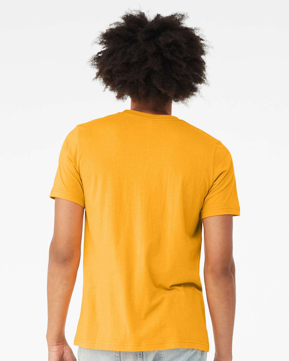 Triblend Tee - OnModelBack - B84706332 - Solid Gold Triblend