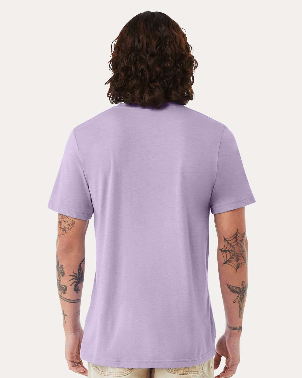 Triblend Tee - OnModelBack - B84706452 - Dark Lavender Triblend