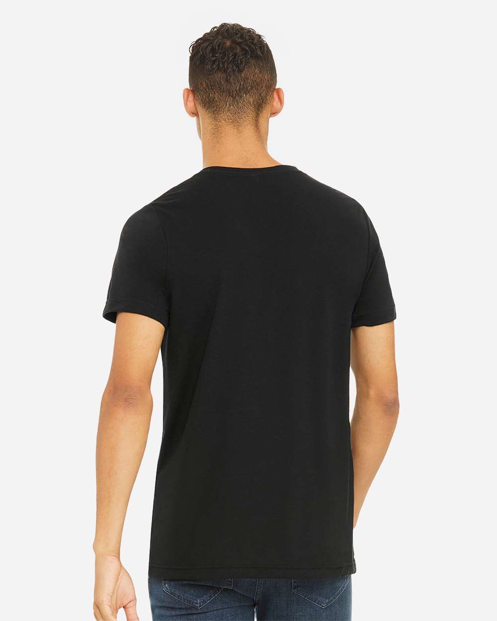 Triblend Tee - OnModelBack - B84706492 - Solid Black Triblend