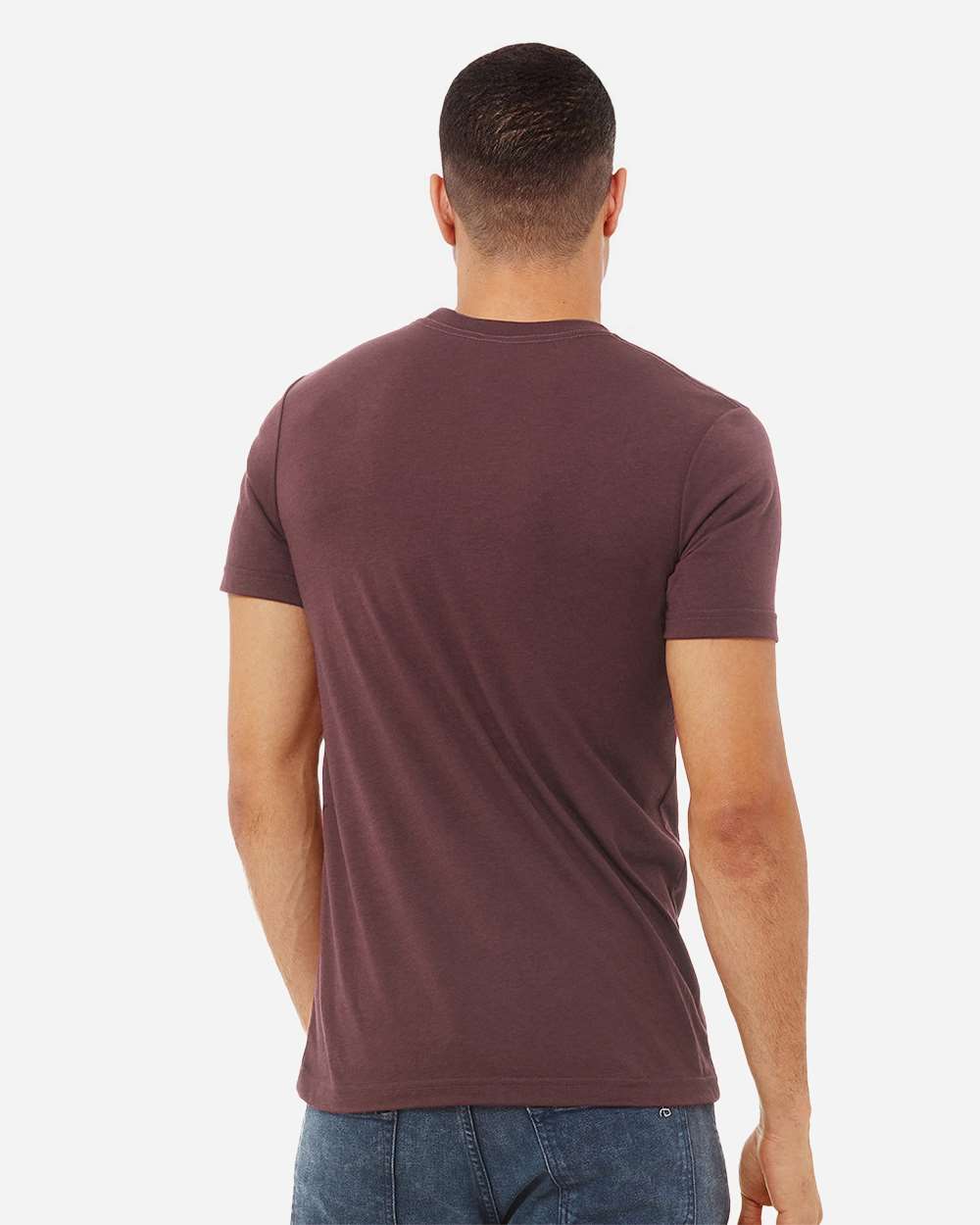 Triblend Tee - OnModelBack - B84706522 - Maroon Triblend