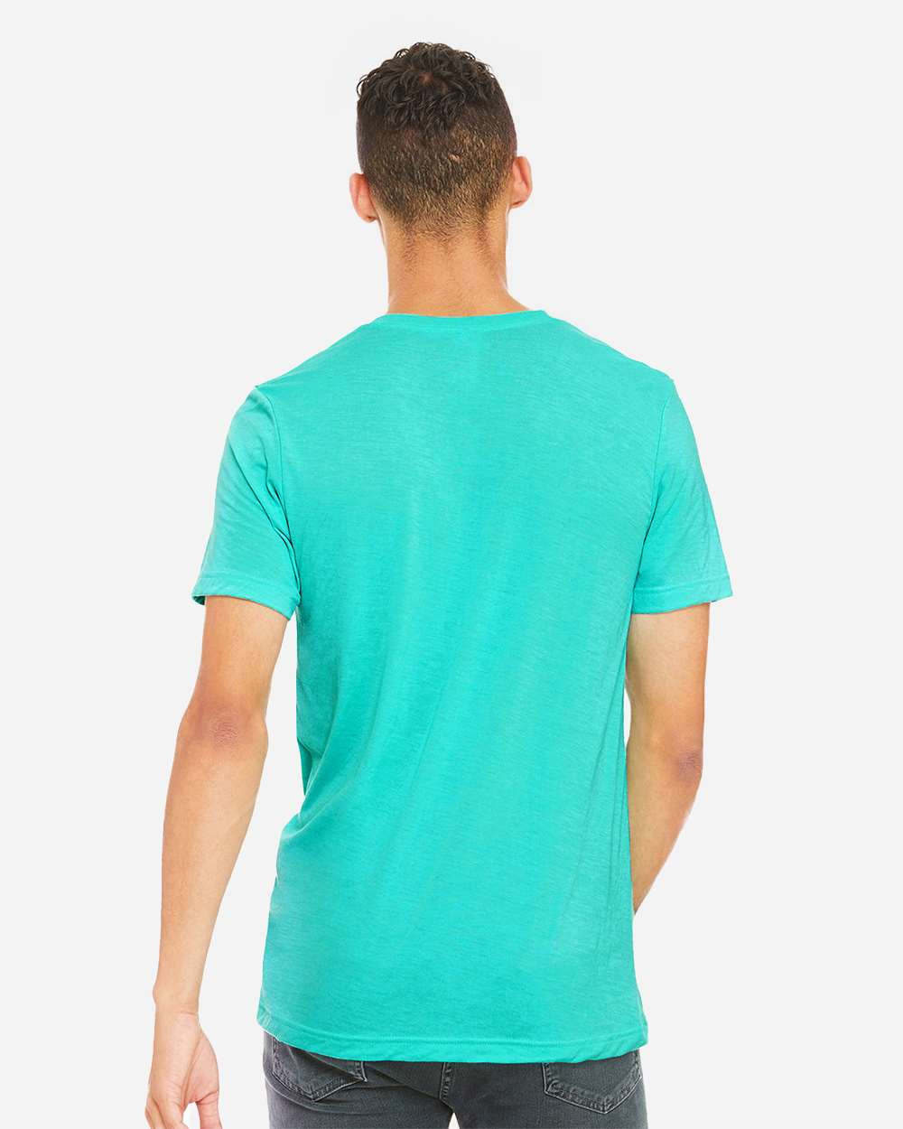 Triblend Tee - OnModelBack - B84706772 - Sea Green Triblend