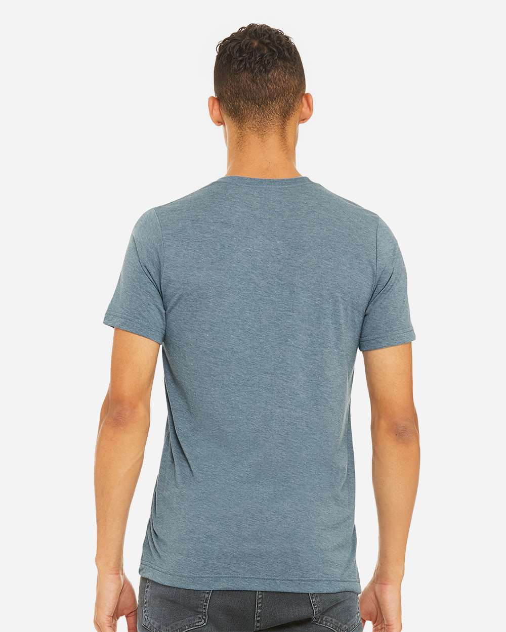 Triblend Tee - OnModelBack - B84706982 - Denim Triblend