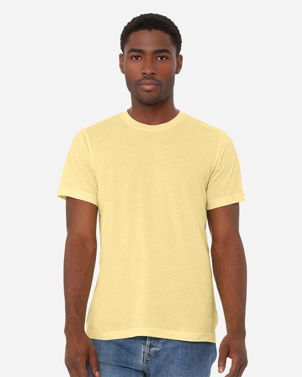 Triblend Tee - OnModelFront - B84706172 - Pale Yellow Triblend