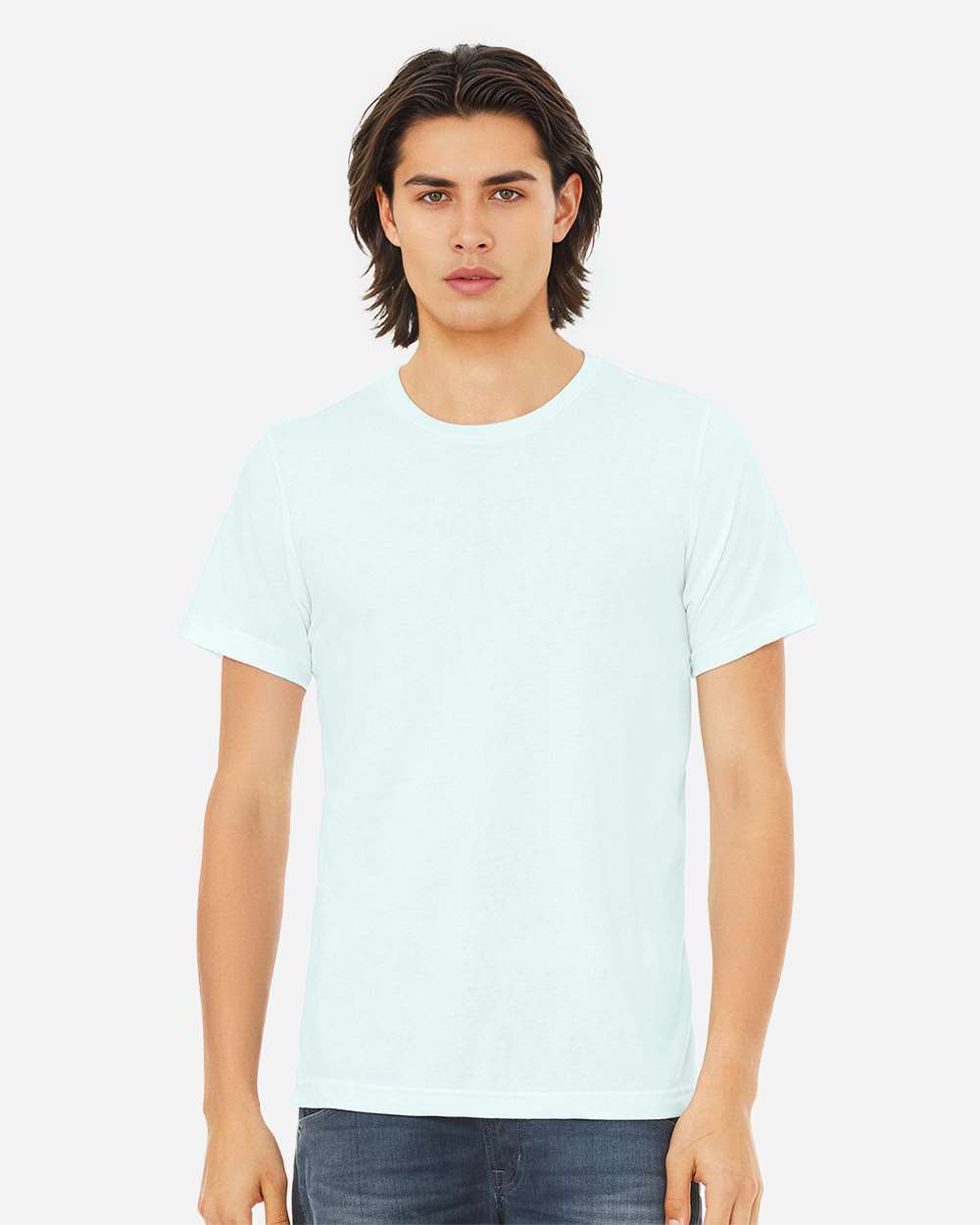 Triblend Tee - OnModelFront - B84706262 - Ice Blue Triblend