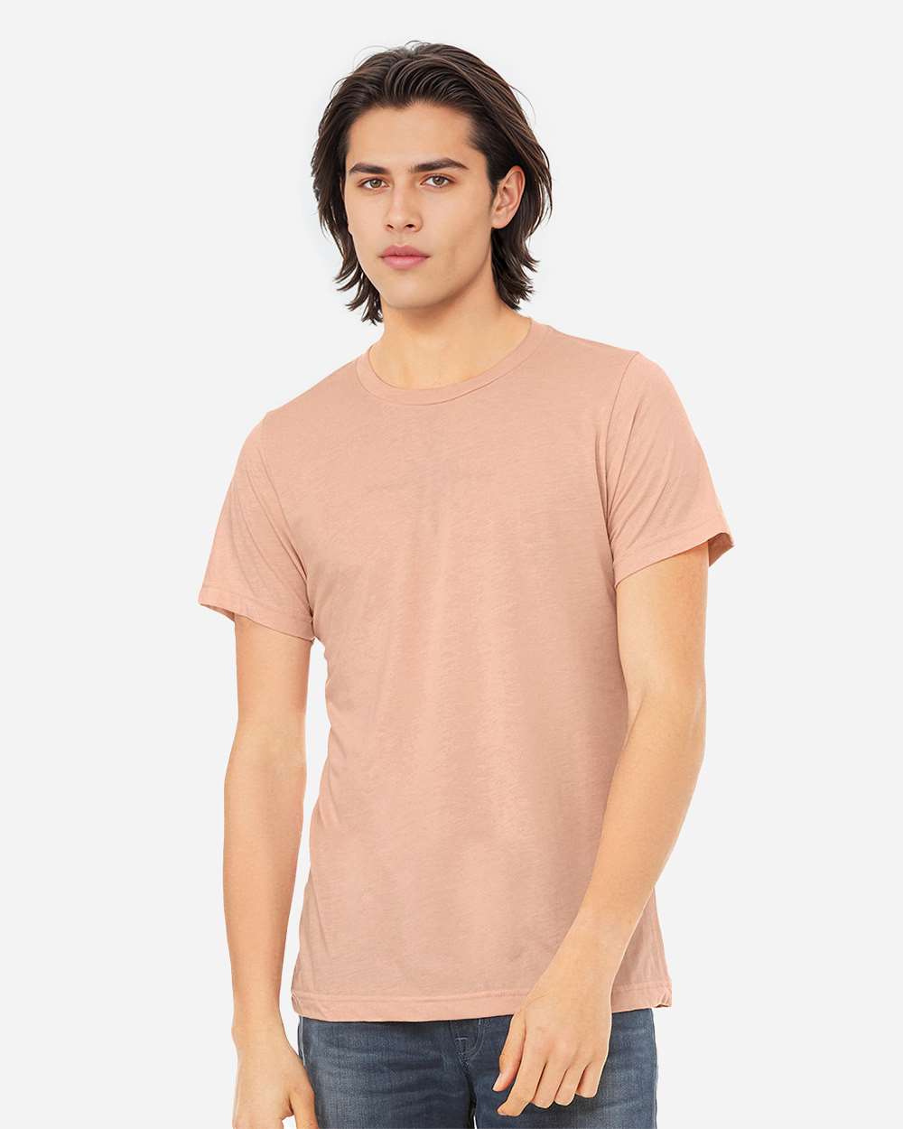 Triblend Tee - OnModelFront - B84706272 - Peach Triblend