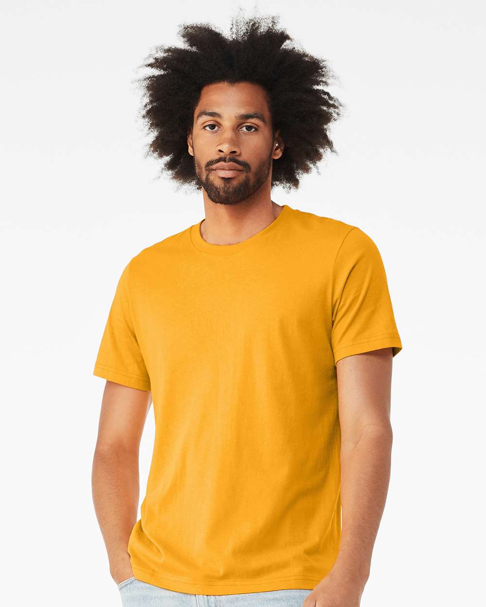 Triblend Tee - OnModelFront - B84706332 - Solid Gold Triblend