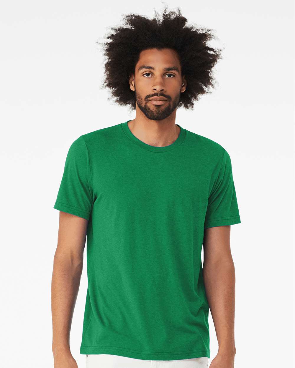 Triblend Tee - OnModelFront - B84706342 - Solid Kelly Triblend