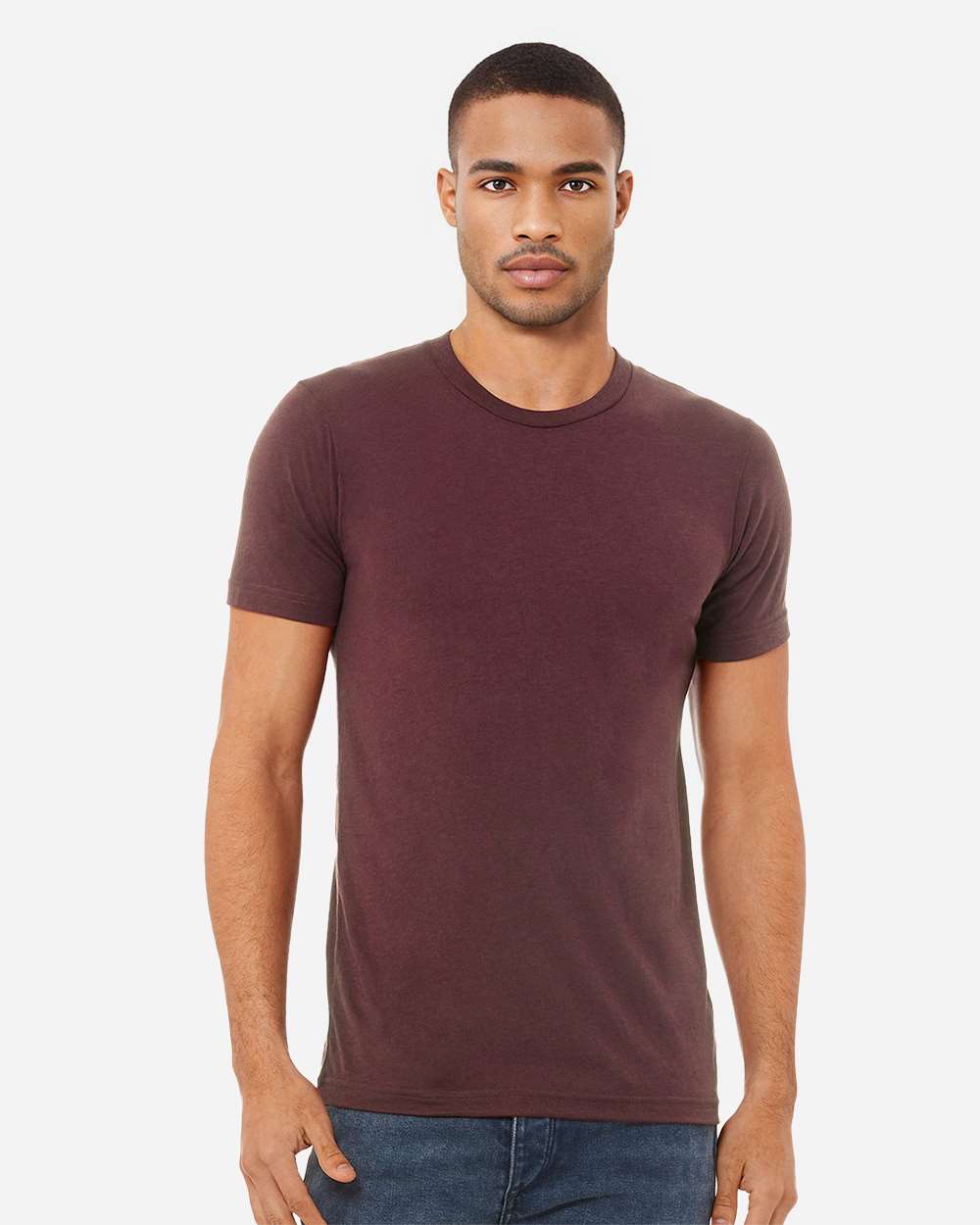Triblend Tee - OnModelFront - B84706522 - Maroon Triblend