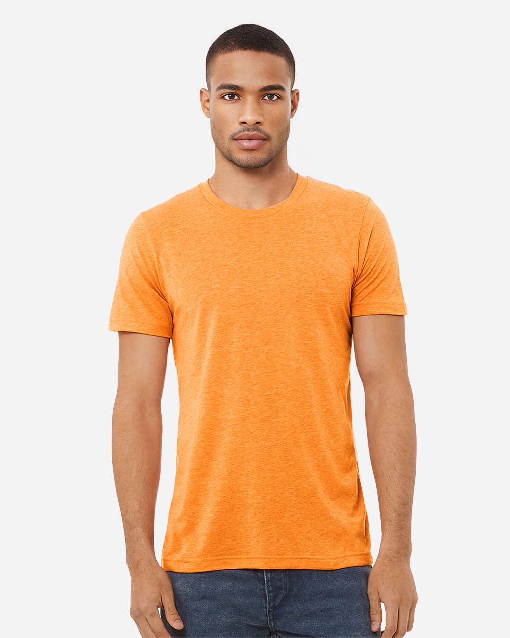 Triblend Tee - OnModelFront - B84706662 - Orange Triblend