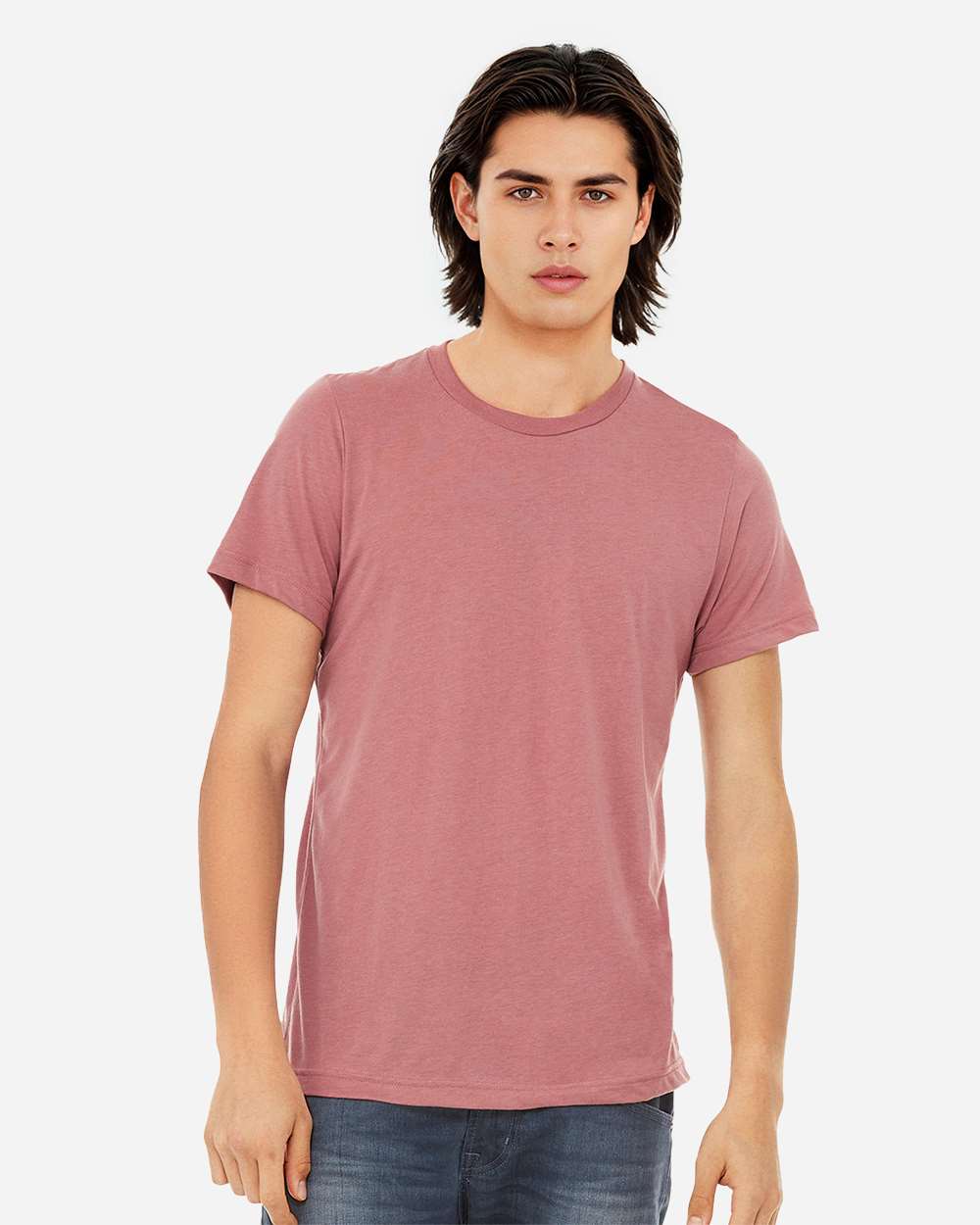 Triblend Tee - OnModelFront - B84706692 - Mauve Triblend