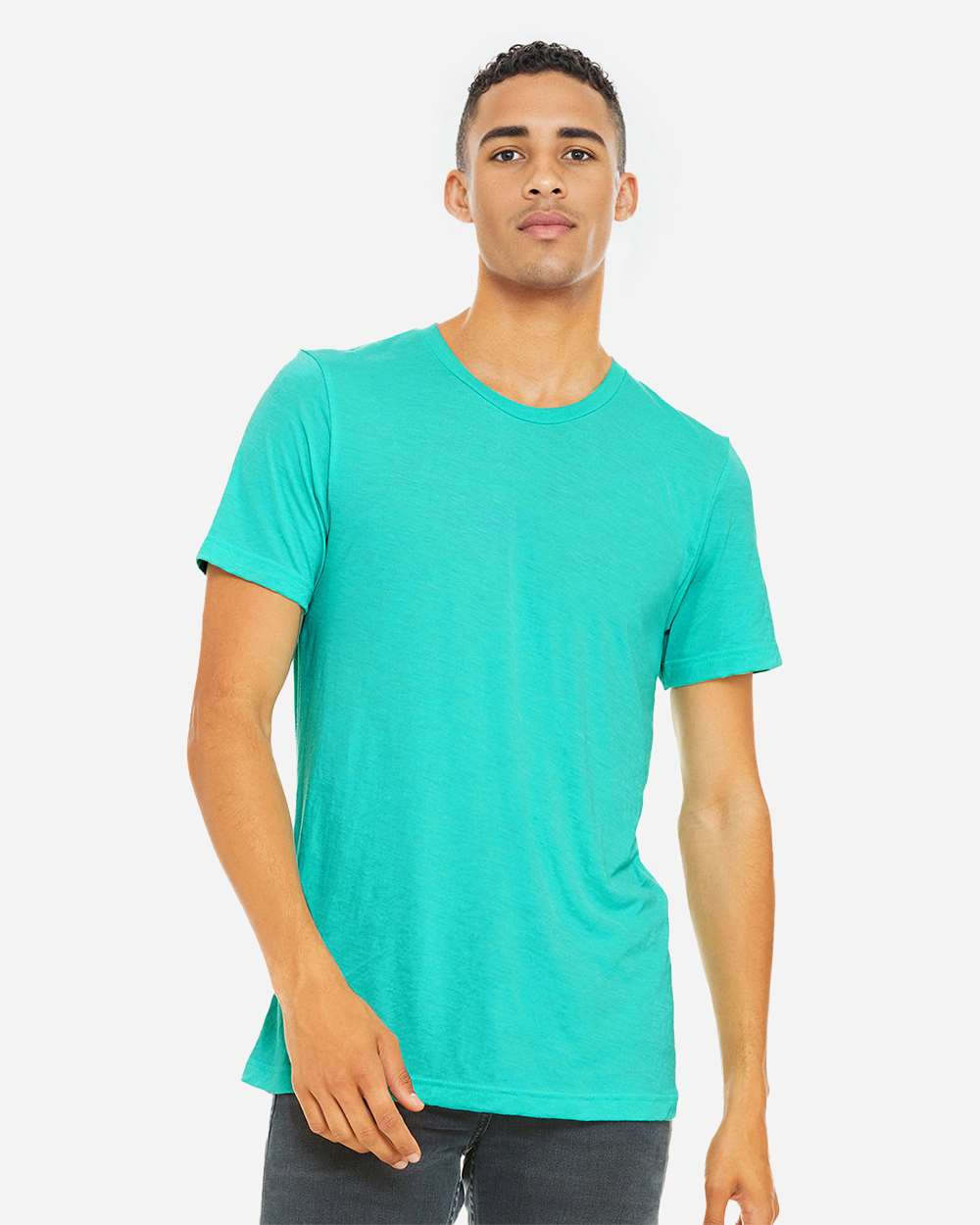 Triblend Tee - OnModelFront - B84706772 - Sea Green Triblend