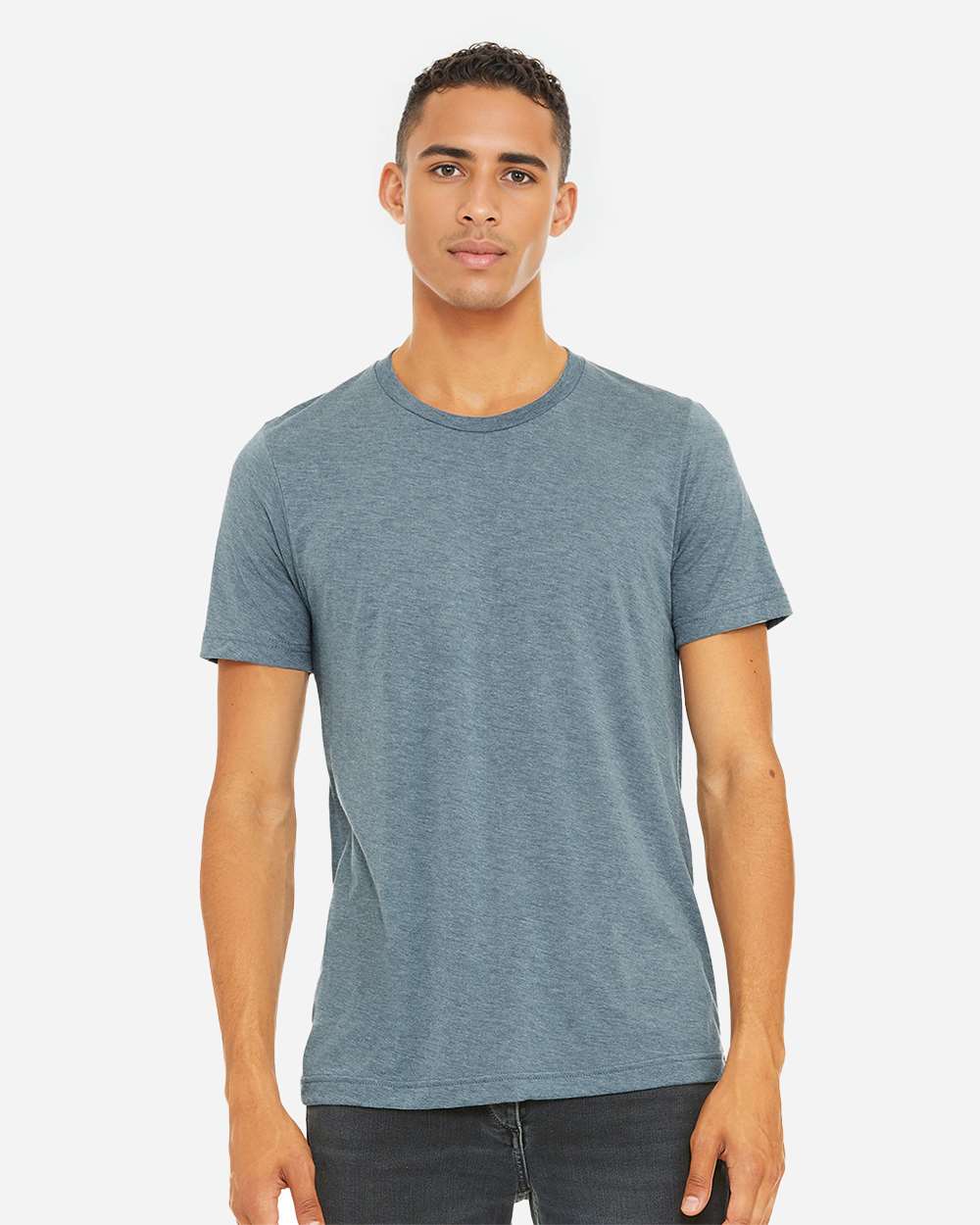 Triblend Tee - OnModelFront - B84706982 - Denim Triblend