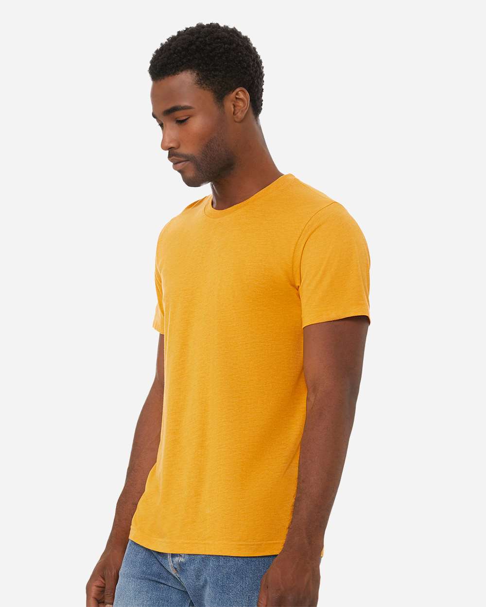 Triblend Tee - OnModelSide - B84706162 - Mustard Triblend