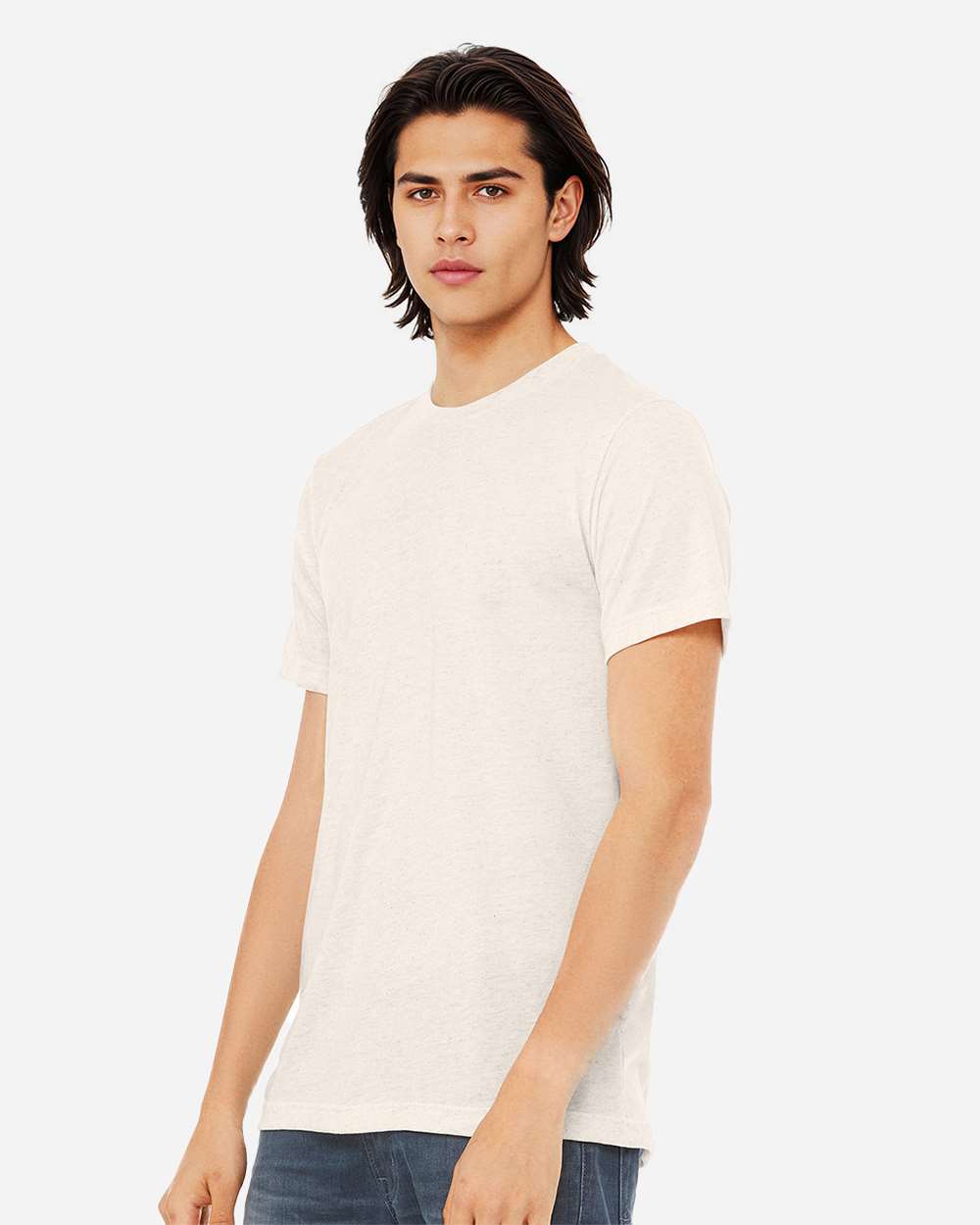 Triblend Tee - OnModelSide - B84706242 - Oatmeal Triblend
