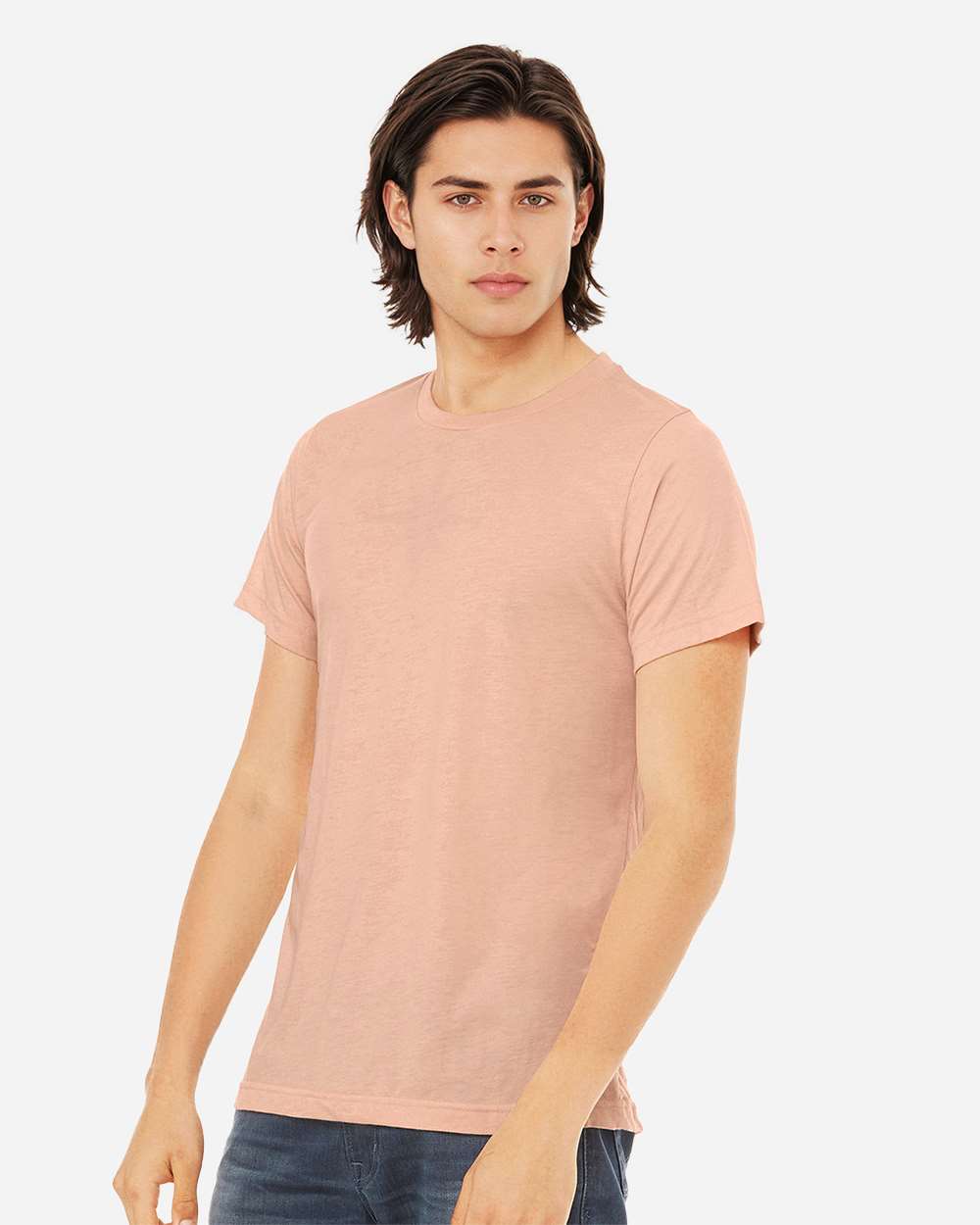 Triblend Tee - OnModelSide - B84706272 - Peach Triblend